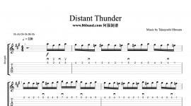 【顶尖吉他技术】 - 大村孝佳Distant Thunder “ Solo 部分吉他谱
