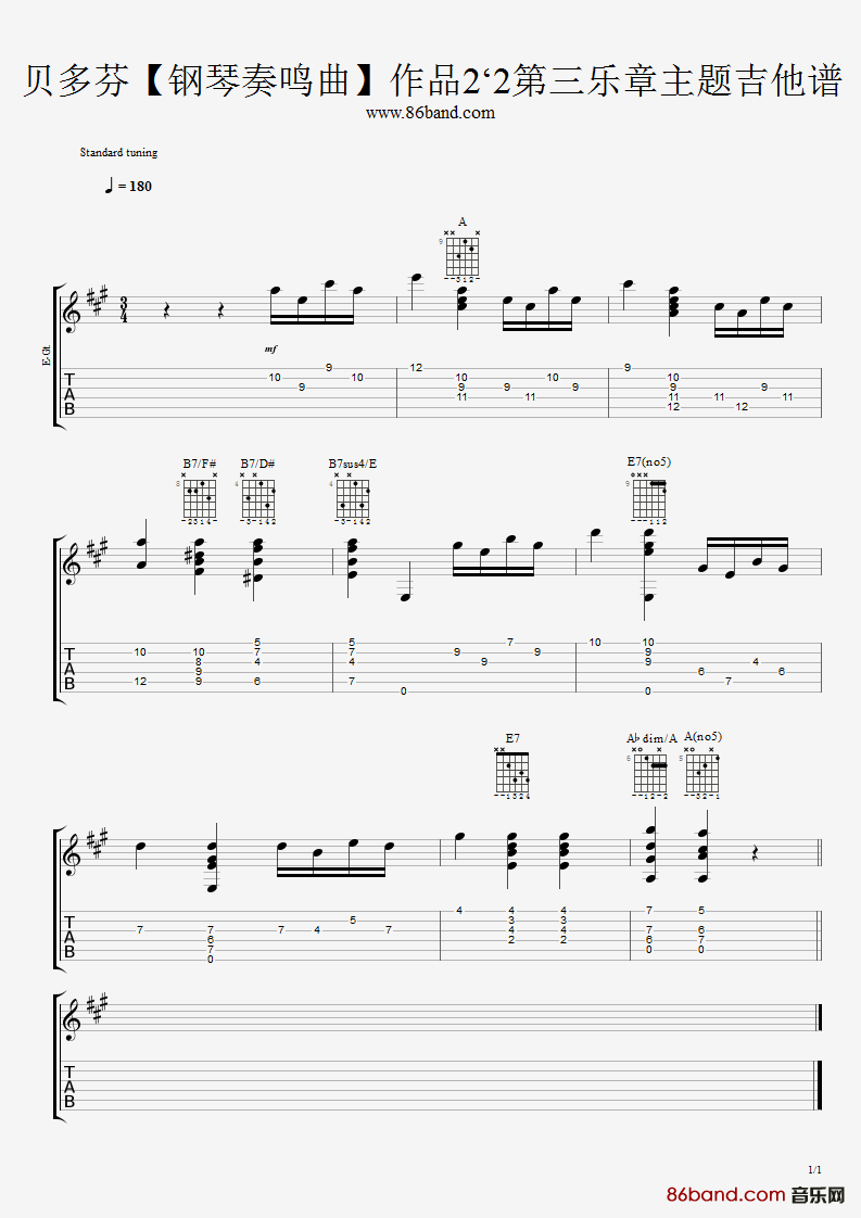 贝多芬【钢琴奏鸣曲】作品 2‘2 第三乐章主题.png